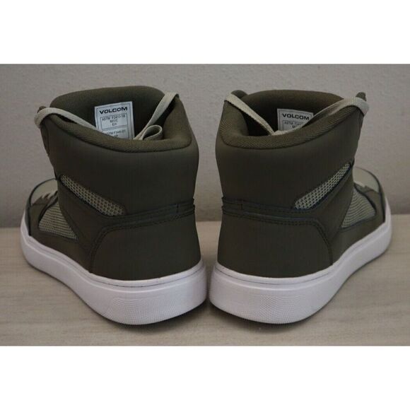 Volcom Men's Sz 7.5M Olive Green/Gray Evolve EH High Top Comp Toe Shoes - Picture 10 of 12